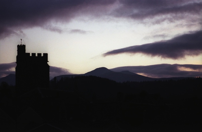  Evening light over brecon.