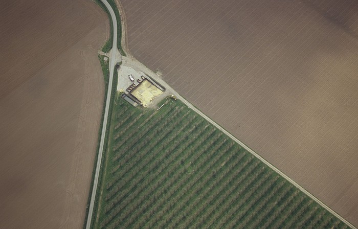 Hop fields from the air