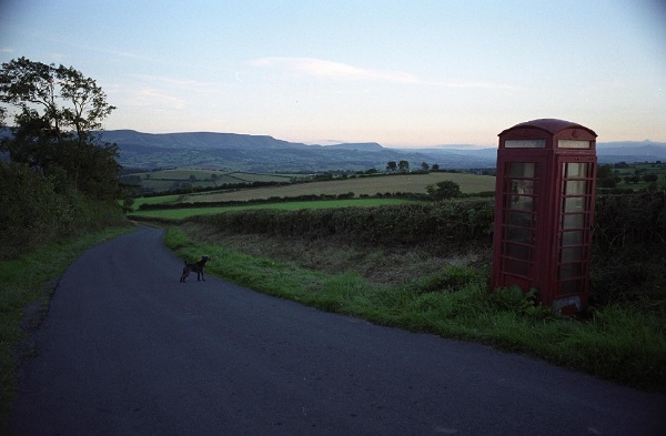 Phone box on Clyro Hill 1: September 18th, 2005.